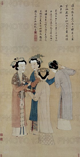 TANG YIN
LAS CUATRO BELLAS(COLORES SOBRE SEDA)-1470-1513
PEKIN, MUSEO DE PEKIN
CHINA

This