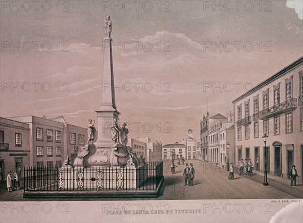 APPEL F
LITOGRAFIA S XVIII-PLAZA DE STA CRUZ
SANTA CRUZ, MUSEO MUNICIPAL
TENERIFE