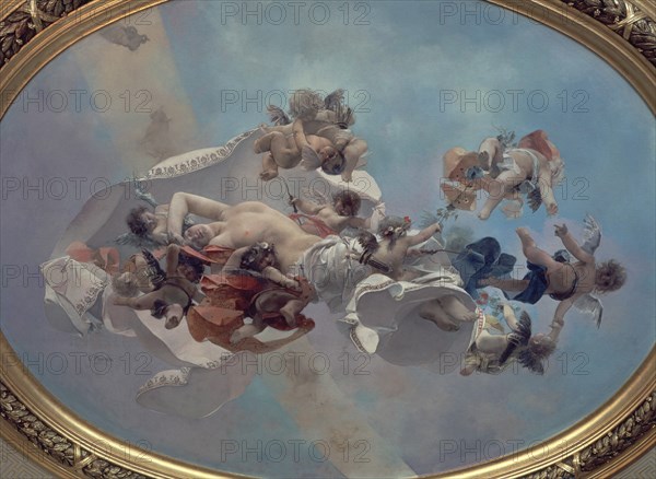 PLASENCIA CASTO
PSIQUIS Y LOS CEFIROS  FRESCO
CUDILLERO, PALACIO DEL PITO
ASTURIAS

This image