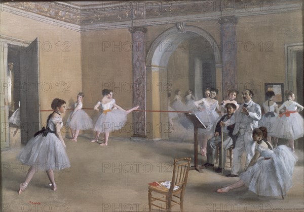 DEGAS EDGAR 1834/1917
EL FOYER DE LA OPERA DE LA RUE LE PELETIER 1872 32 X 46 CMS
PARIS, MUSEO DE