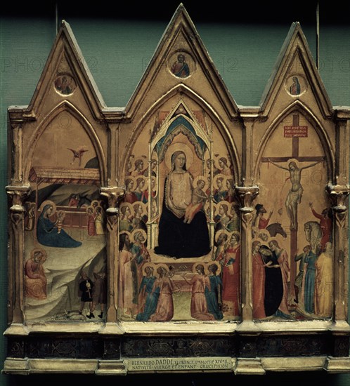 DADDI BERNARDO 1280/1348
TRIPTICO DE LA VIDA DE JESUS-PINTURA GOTICA S XIII-XIV-ESCUELA