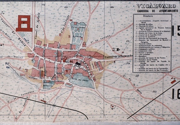 CAÑADA FACUNDO
PLANO DE MADRID- DETALLE DE VICALVARO S XIX           (DET 70314)
MADRID,