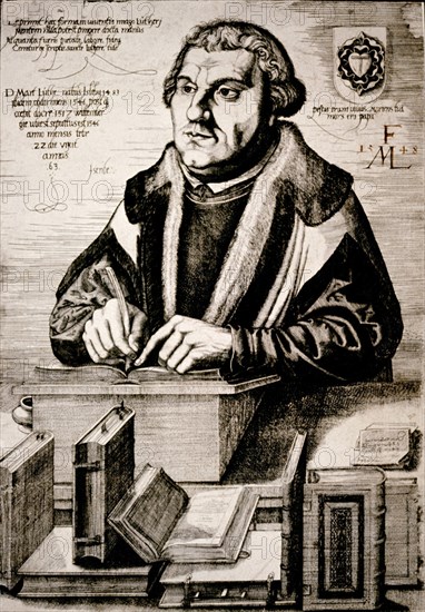 LORCK MELCHIOR
MARTIN LUTERO  REFORMADOR RELIGIOSO DE ALEMANIA (1483-1546)
MADRID, BIBLIOTECA
