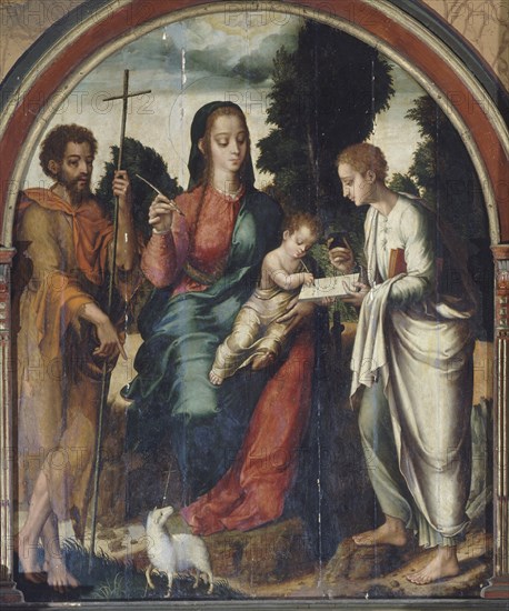 MORALES LUIS DE 1515/1586
SACRISTIA-VIRGEN NINO Y STOS JUANES
VALENCIA ALCANTARA, IGLESIA