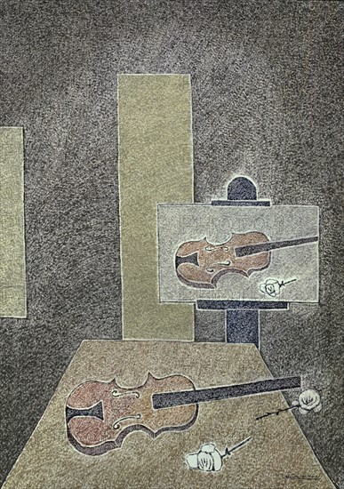VERA CRISTINO
CUADRO DEL VIOLIN-1975-OLEO/LIENZO 100X 73 CM
SANTA CRUZ, BANCO