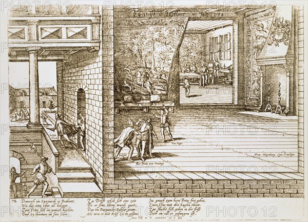 LUYKEN JAN VAN
GRABADO-ASESINATO DE GUILLERMO DE ORANGE 1584-SIG.INV.15059
MADRID, BIBLIOTECA