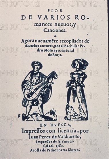 MONCAYO P
PORTADA DE FLOR DE VARIOS ROMANCES