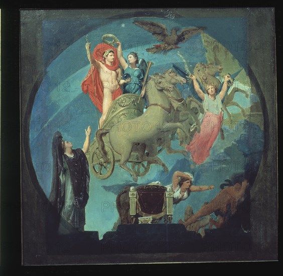 INGRES 1780/1867
APOTEOSIS DE NAPOLEON
PARIS, HOTEL DE VILLE/AYUNTAMIENTO
FRANCIA

This image