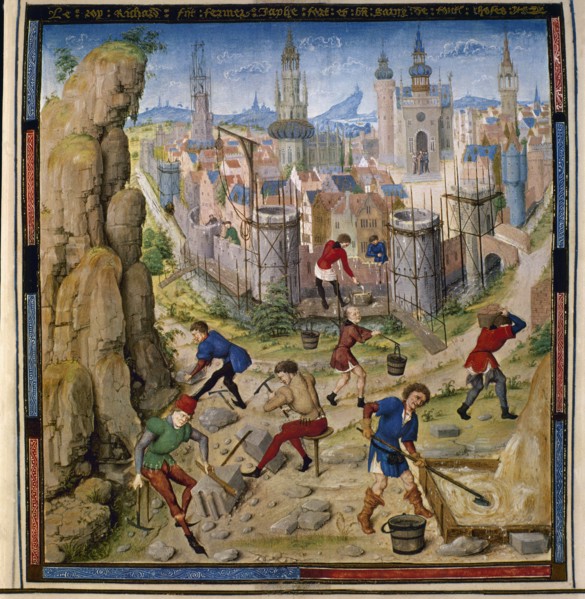 Histoire des Croisades : Reconstruction de la muraille de Jérusalem
