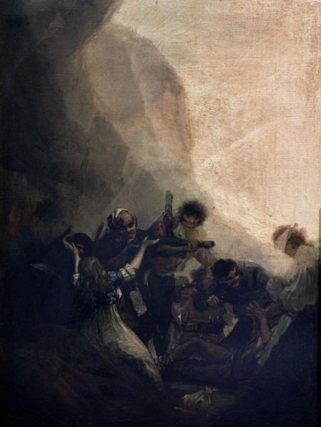 Goya, Brigands fusillant ses prisonniers ou L'Assaut des Brigands I