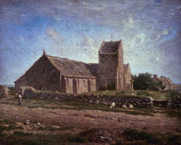 MILLET JEAN FRANCOIS 1814/75
LA IGLESIA DE GREVILLE
PARIS, MUSEO LOUVRE-INTERIOR
FRANCIA

This