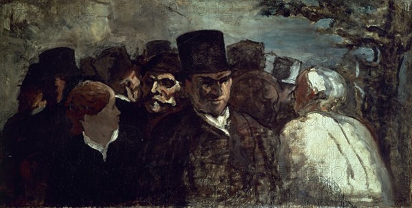 DAUMIER HONORE 1808-1879
ESPERANDO EN LA ESTACION
PARIS, MUSEO PETIT PALAIS
FRANCIA

This