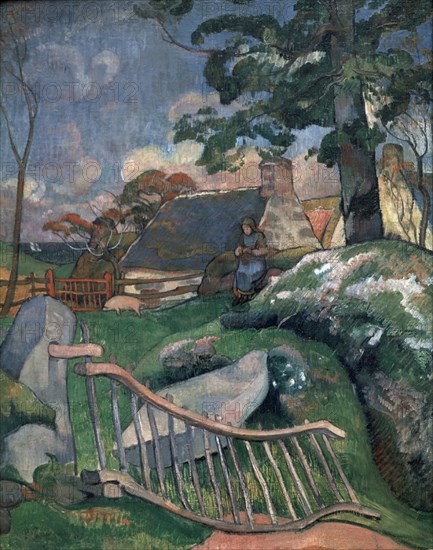 GAUGUIN PAUL 1848/1903
LA BARRERA DONDE SE GUARDAN LOS PUERCOS
BARCELONA, MUSEO DE ARTE