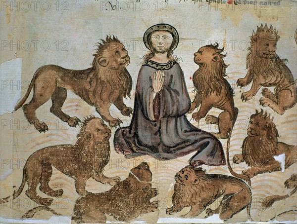 MANUSCRITO OCCITAN-LIBRO CASTIGOS REY SANCHO IV CAST"S DANIEL CON LOS LEONES"
MADRID, BIBLIOTECA