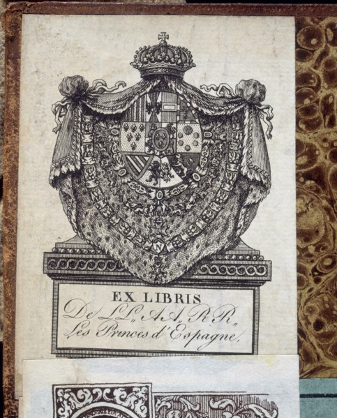 Book plate of the Spanish princes