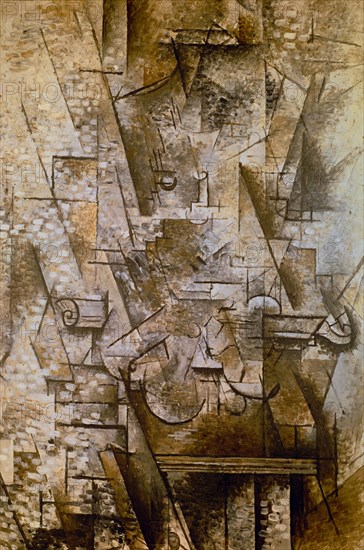 BRAQUE GEORGES 1882/1963
COMPOSICION CON VIOLIN 1911
PARIS, MUSEO DE ARTE