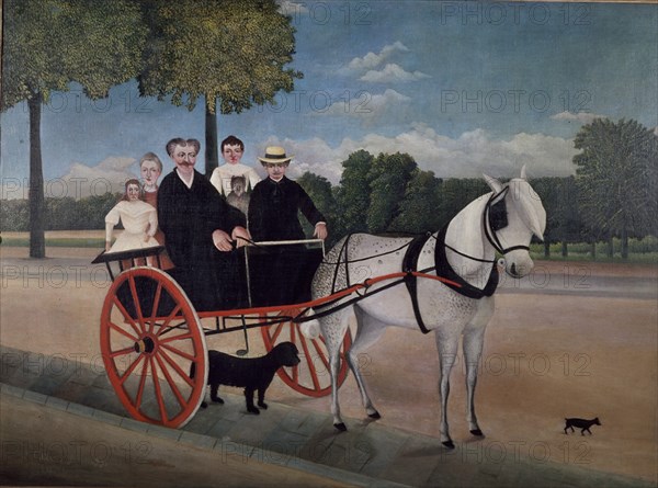 ROUSSEAU HENRI 1844/1910
LA TARTANA DEL PADRE JUNIET - 1908 - O/L - 97x129 - PINTURA NAÏF
PARIS,