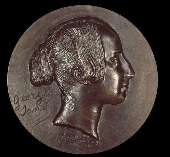 D'ANGERS DAVID
AURORA DUPIN (GEORGE SAND) - 1804/1876 - MEDALLA DE BRONCE
Madrid, Lazaro Galdiano