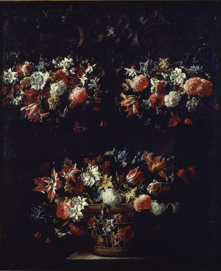 ARELLANO JUAN DE 1614/1676
BODEGON DE FLORES-LIENZO 122X101 CM-S XVII
MADRID, BANCO