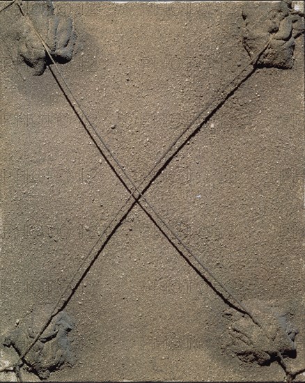 TAPIES ANTONI 1923-
PINTURA TIERRA COLLAGE Y CORDEL-1964-TECNICA MIXTA/CARTON 65X81 CM
BARCELONA,