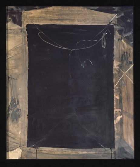 TAPIES ANTONI 1923-
VENTANA AL VACIO 1965-GOUACHE/PAPEL 150X128 CM
BARCELONA, BANCO