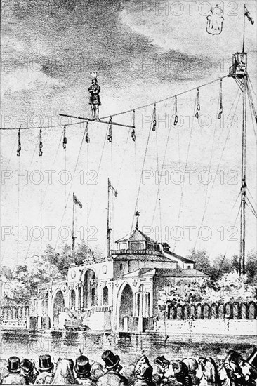 ASCENSION DE MA BLANDIN EN EL ESTANQUE RETIRO 1863
Madrid, musée municipal
