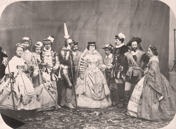 MARTINEZ
BAILE DE TRAJES EN EL PALACIO DE LOS DUQUES DE FERNAN NUNEZ - 1862
MADRID, PALACIO
