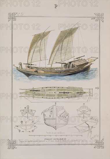 MONLEON RAFAEL 1853/1900
LAMINA 226 PARAO MERCANTE
MADRID, MUSEO NAVAL LAMINAS
MADRID