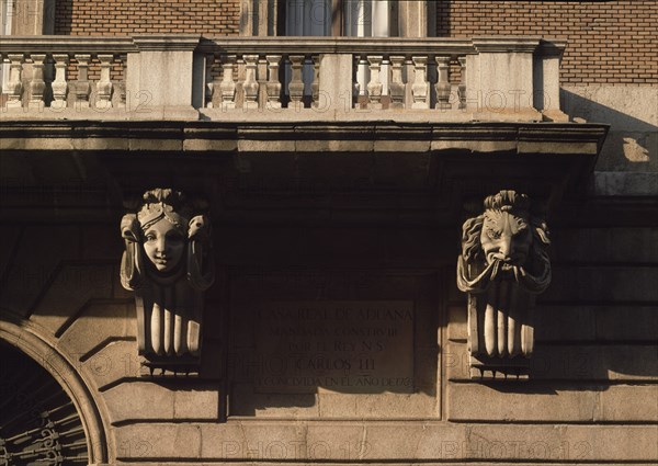 SABATINI FRANCESCO 1722/1797
MENSULA DEL BALCON EN LA FACHADA
MADRID, MINISTERIO