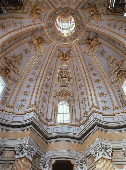 BORROMINI FRANCESCO 1599/1667
EL ORATORIO ROMANO-INTERIOR DE LA CUPULA
ROMA, IGLESIA DE SAN