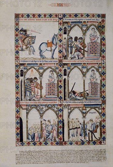 ALFONSO X EL SABIO 1221/84
MTI1-CANTIGA STA MARIA Nº19-F31V-VIRGEN SE VENGA DE CABALLEROS QUE