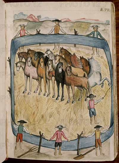 MARTINEZ COMPAÑON 1737/97
TRUJILLO DEL PERU II E 72-MODO DE TRILLAR EL TRIGO CON