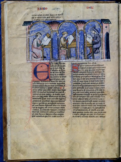 ALFONSO X EL SABIO 1221/84
LIBRO DE JUEGOS-PAG 1V-LOS CALIGRAFOS DEL REY ALFONSO X
SAN LORENZO