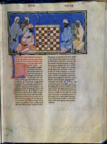 ALFONSO X EL SABIO 1221/84
LIBRO DE JUEGOS  PG 22R
SAN LORENZO DEL ESCORIAL,