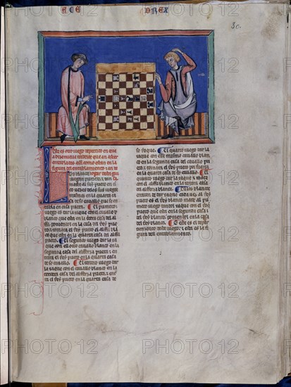 ALFONSO X EL SABIO 1221/84
LIBRO DE JUEGOS PG 30
SAN LORENZO DEL ESCORIAL,