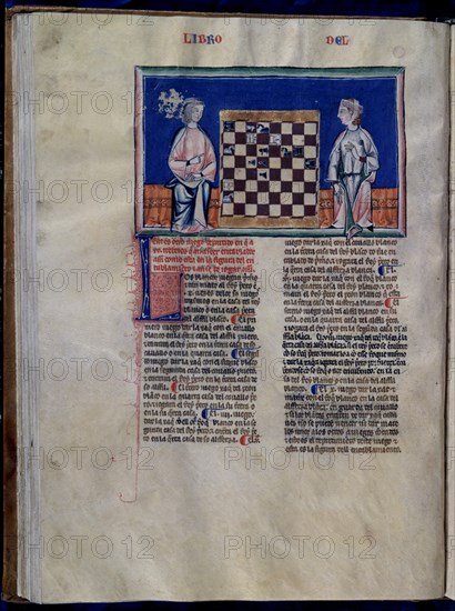 ALFONSO X EL SABIO 1221/84
LIBRO DE JUEGOS  PG 35V
SAN LORENZO DEL ESCORIAL,