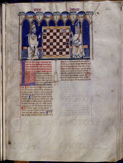 ALFONSO X EL SABIO 1221/84
LIBRO DE JUEGOS  PG 42
SAN LORENZO DEL ESCORIAL,