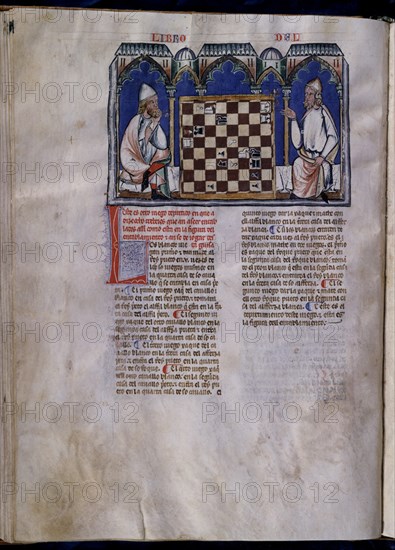 ALFONSO X EL SABIO 1221/84
LIBRO DE JUEGOS  PG 46V
SAN LORENZO DEL ESCORIAL,