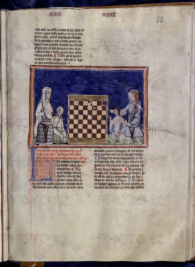 ALFONSO X EL SABIO 1221/84
LIBRO DE JUEGOS  PG 58
SAN LORENZO DEL ESCORIAL,