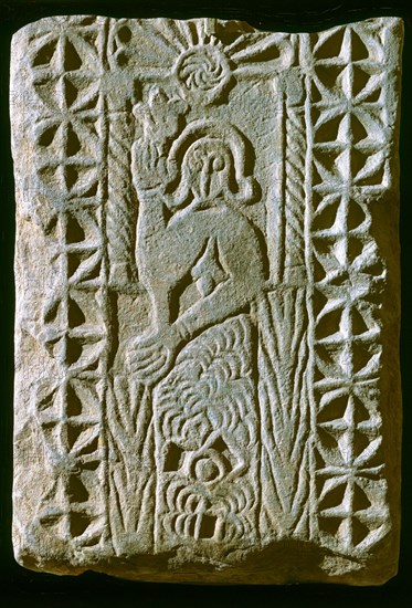 RELIEVE EN PIEDRA CON FIGURA HUMANA - MUSEO CONCILIOS
TOLEDO, IGLESIA DE SAN ROMAN - MUSEO DE LOS