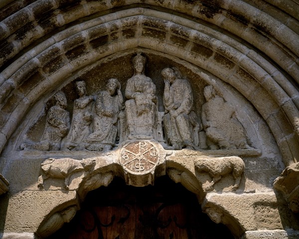 TIMPANO DE LA PUERTA PRINCIPAL
BAÑARES, IGLESIA DE STA CRUZ
RIOJA

This image is not