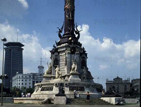 BUIGAS MONRAVA GAIETA 1851/1919
MONUMENTO A COLON  - DETALLE PARTE INFERIOR - 1883/1888 -
