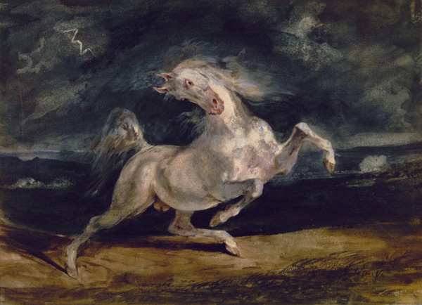Delacroix, Cheval effrayé par l'orage