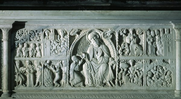 JOHAN PERE
ALTAR MAYOR.FRONTAL-MARTIRIO DE STA TECLA.S XIII-1ªMITAD.MARMOL
TARRAGONA,