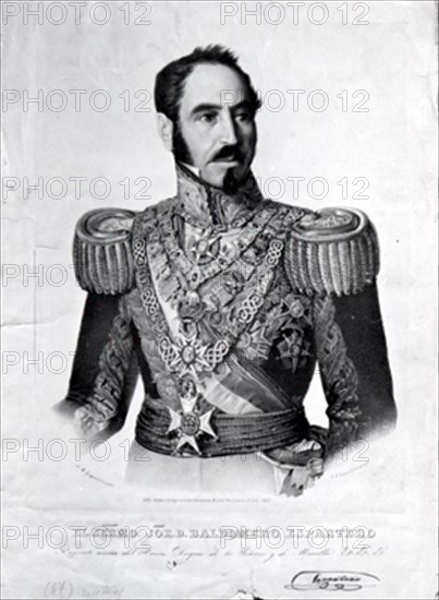 ESQUIVEL ANTONIO MARIA 1806/57
LITOGRAFIA DEL GENERAL BALDOMERO ESPARTERO REGENTE DE REINO -