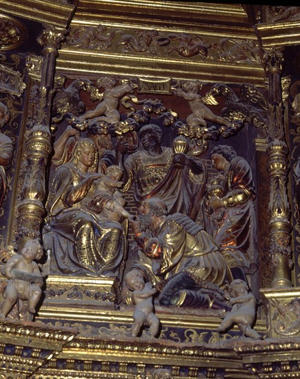 FORMENT DAMIAN 1480/1540
RETABLO MAYOR DET ADORACION DE LOS MAGO
STO DOMINGO CALZADA,