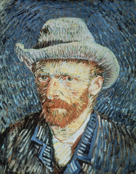Van Gogh, Auto-portrait au chapeau de feutre gris