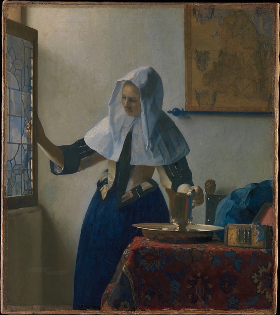Vermeer, Young Woman with a Water Pitcher