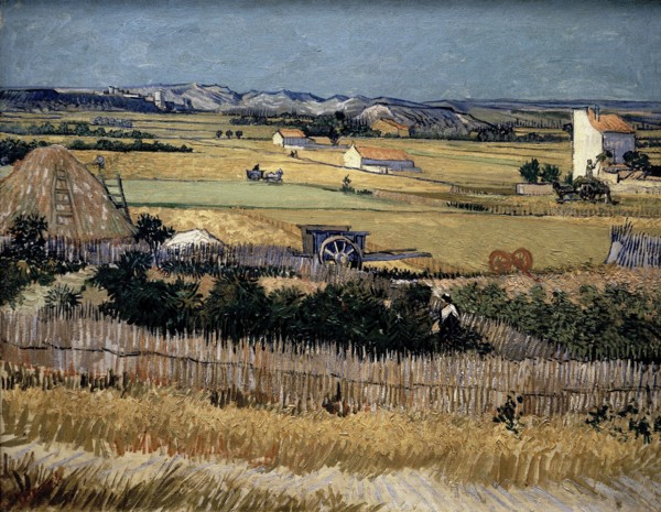 Van Gogh, La Plaine de la Crau, vue de Montmajour
