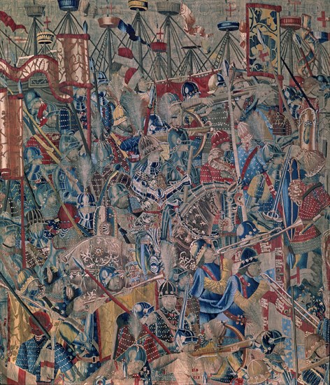 GRENIER PASQUIER
TAPIZ CAMPAÑA ALFONSO V PORTUGAL -JUAN II-(1455-1495)
PASTRANA, COLEGIATA DE LA